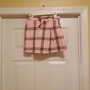 💞Crazy 8 Girl's Pink Plaid pink skirt